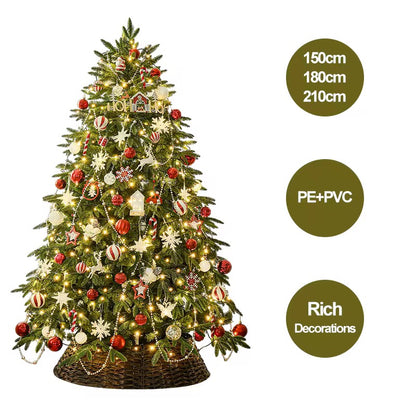 Fraser Fir Christmas Tree –  Fully Decorated Everything You Need for a Perfect Holiday Look!