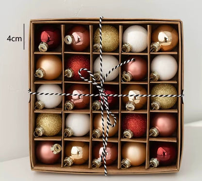 Christmas Balls - Colorful Glass Balls Premium Quality | 30pcs
