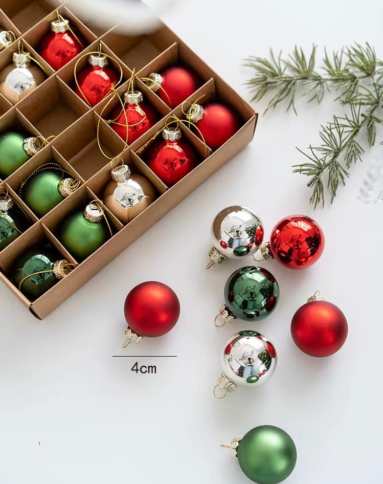 Christmas Balls - Colorful Glass Balls Premium Quality | 30pcs