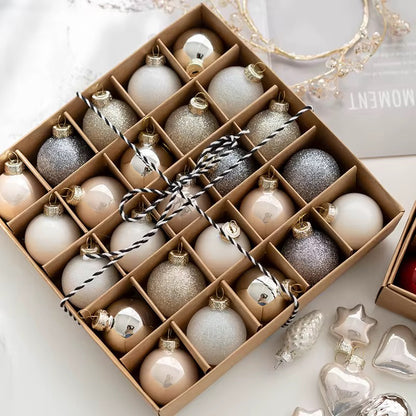 Christmas Balls - Colorful Glass Balls Premium Quality | 30 pcs